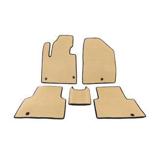 Floor Mats 5-Seater (EVA, Beige) Hyundai Santa Fe 3 2012-2018 photo 1