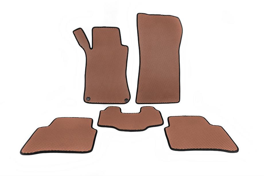 Mercedes C-class W203 2000-2007 EVA Floor Mats (Brown) Image