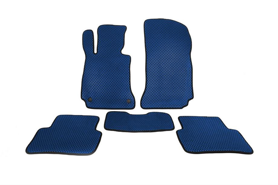 Mercedes C-class W204 2007-2015 EVA Floor Mats (Blue) Image