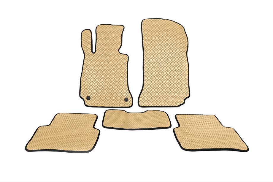Mercedes C-class W204 2007-2015 EVA Floor Mats (Beige) Image