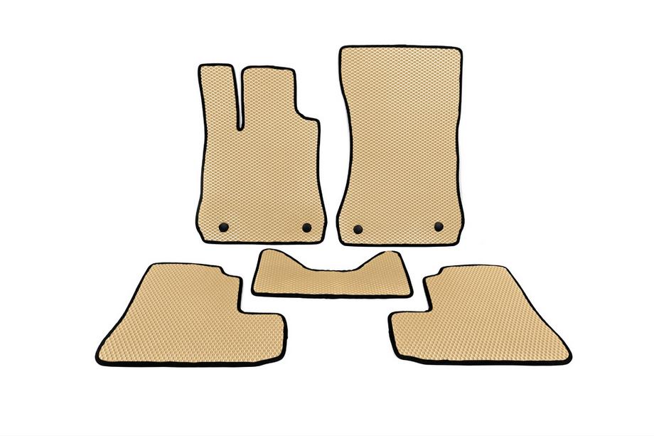 Mercedes S-class W221 2005-2013 EVA Floor Mats (Short, Beige) Photo 1