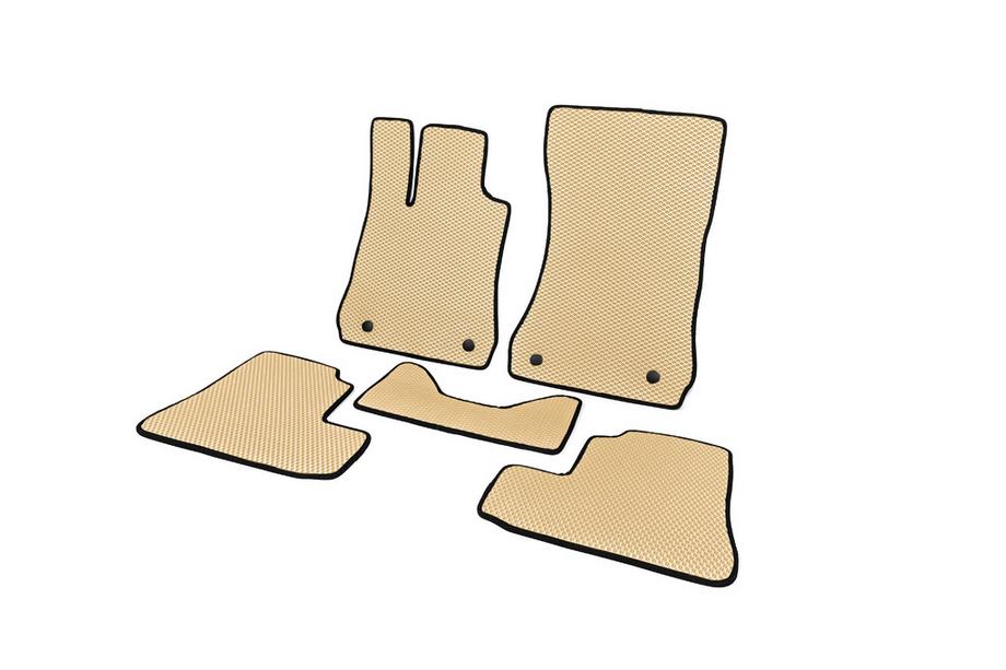 Mercedes S-class W221 2005-2013 EVA Floor Mats (Short, Beige) Photo 2