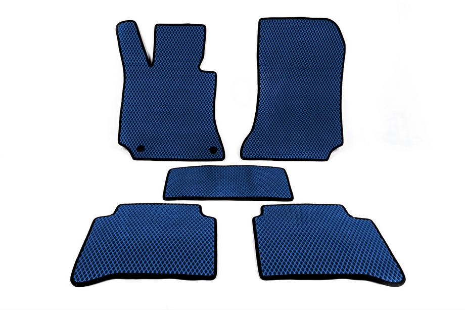 Mercedes E-сlass W212 2009-2016 EVA Floor Mats (Blue) Image