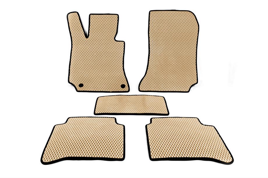Mercedes E-class W212 2009-2016 EVA Floor Mats (Beige) Image