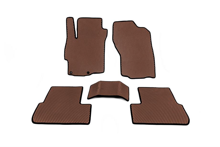 Mitsubishi Lancer X 2008- EVA Floor Mats (Brown) Image