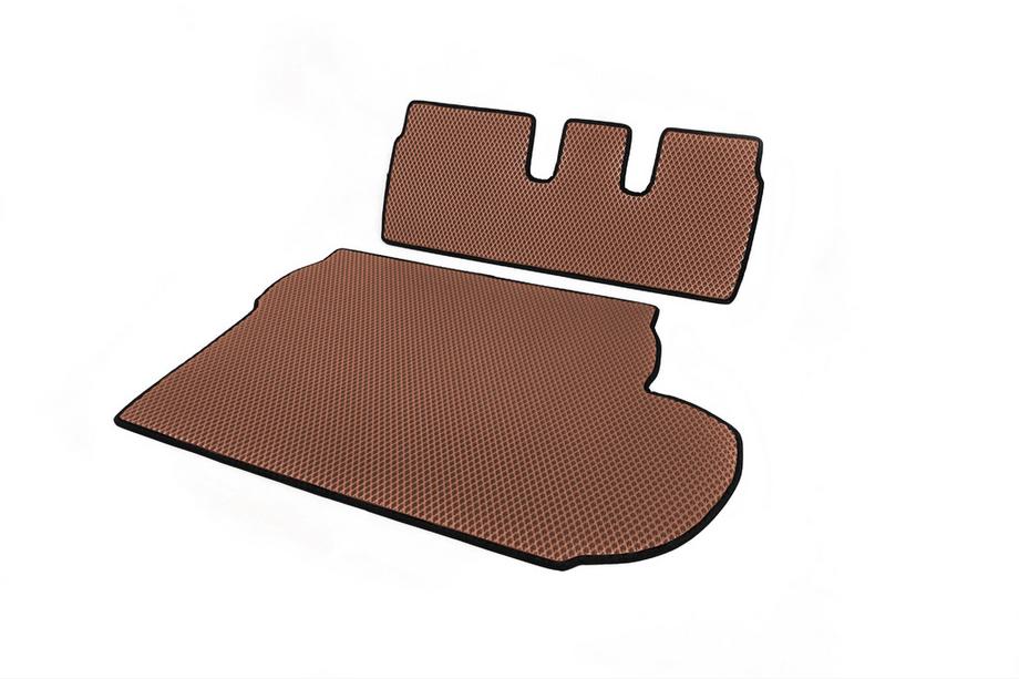 Mitsubishi Outlander 2006-2012 Trunk Mat (EVA, Brown) 7-Seater Photo 2