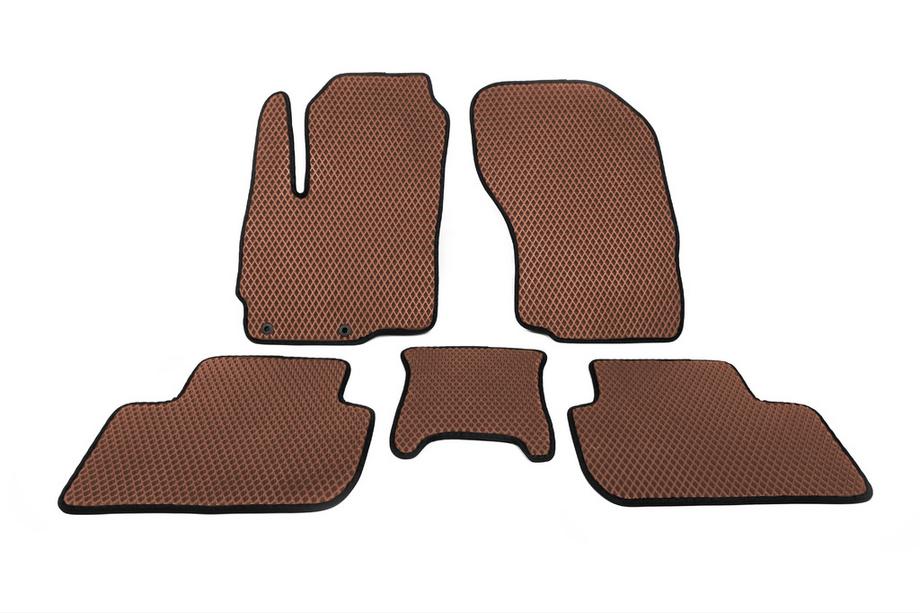 Mitsubishi Outlander 2012-2021 EVA Floor Mats (Brown) Image
