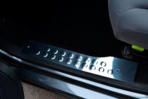 Peugeot Partner Tepee 2008-2018 Interior door sill plates OmsaLine stainless steel photo 4
