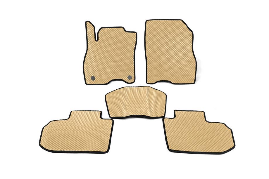 Nissan Leaf 2010-2017 EVA Floor Mats (Beige) Image