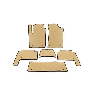 EVA Floor Mats 3 Rows Beige photo 1