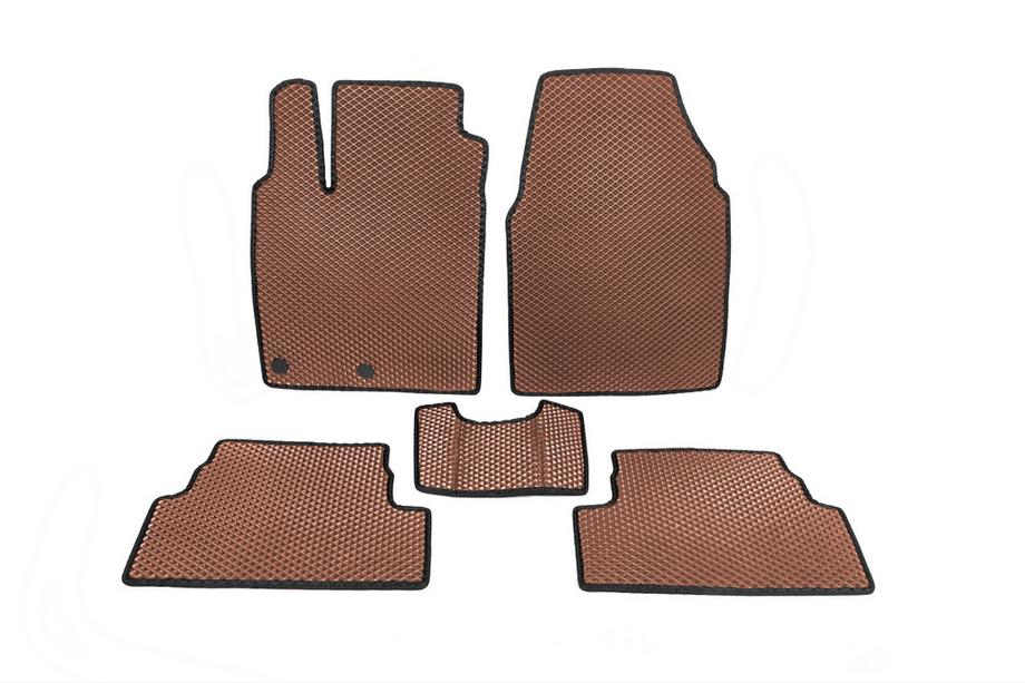 Nissan Qashqai 2010-2014 EVA Floor Mats (Brown) Image
