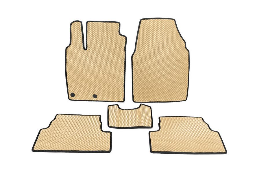 Nissan Qashqai 2010-2014 EVA Floor Mats Beige Image
