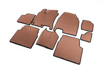 Nissan Qashqai 2010-2014 EVA Floor Mats for +2 (3 Rows, Brown) photo 2