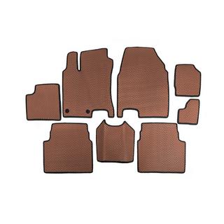 EVA Floor Mats for +2 (3 Rows, Brown) Nissan Qashqai 2010-2014 photo 1