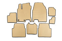 Nissan Qashqai 2010-2014 EVA Floor Mats for +2 (3 Rows, Beige) photo 1