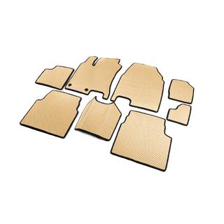EVA Floor Mats for +2 (3 Rows, Beige) Nissan Qashqai 2010-2014 photo 2