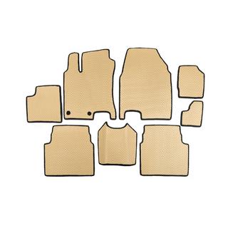 EVA Floor Mats for +2 (3 Rows, Beige) Nissan Qashqai 2007-2010 photo 1