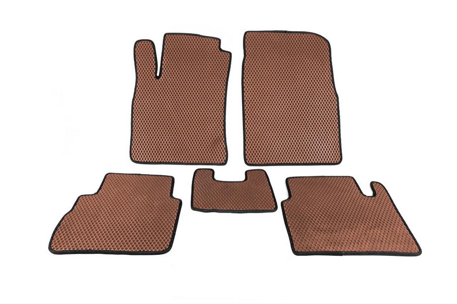 Nissan Tiida 2004-2011 EVA Floor Mats (Brown) Image