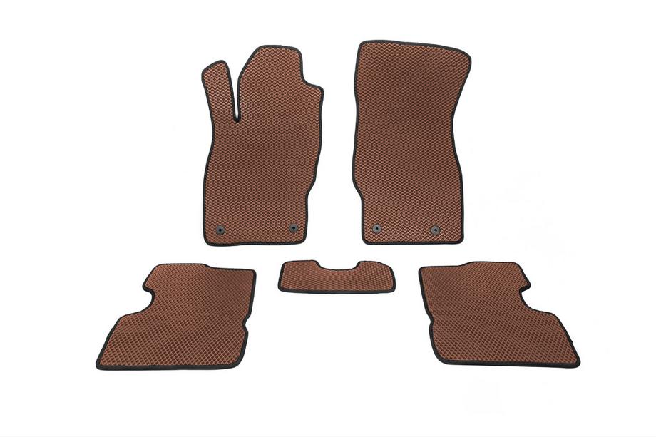 Opel Corsa D 2007-2014 EVA Floor Mats (Brown) Image