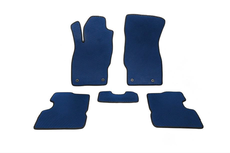 Opel Corsa D 2007-2014 EVA Floor Mats (Blue) Image