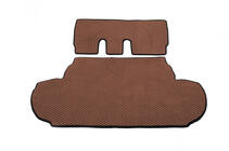 Peugeot 4007 2007-2013 Trunk Mat (EVA, Brown) 7-Seater With Subwoofer photo 1