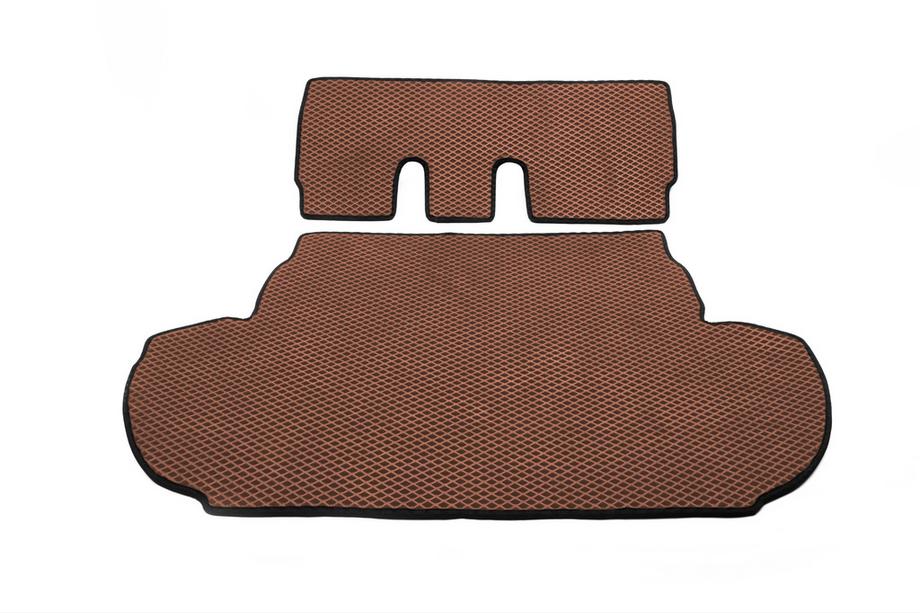 Peugeot 4007 2007-2013 Trunk Mat (EVA, Brown) 7-Seater With Subwoofer Image
