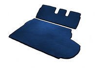 Peugeot 4007 2007-2013 Trunk Mat (EVA, Blue) 7-Seater Without Subwoofer photo 4
