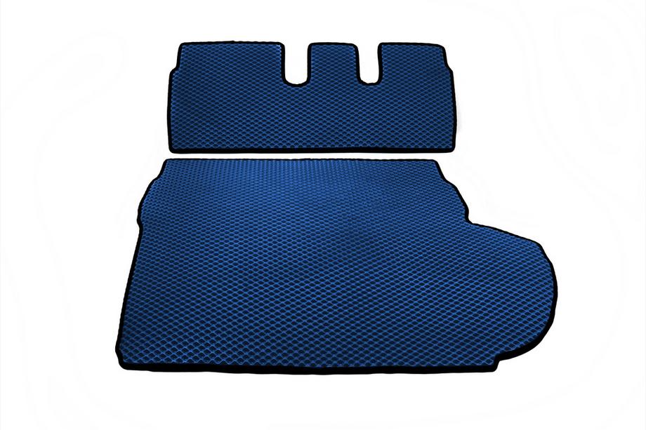 Peugeot 4007 2007-2013 Trunk Mat (EVA, Blue) 7-Seater With Subwoofer Photo 2