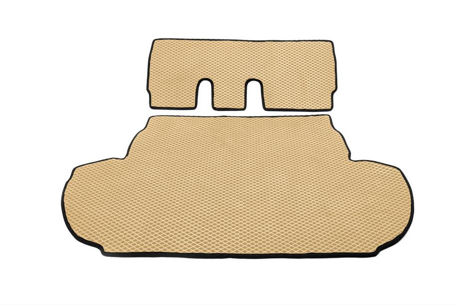 Peugeot 4007 2007-2013 Trunk Mat (EVA, Beige) 7-Seater Without Subwoofer Image