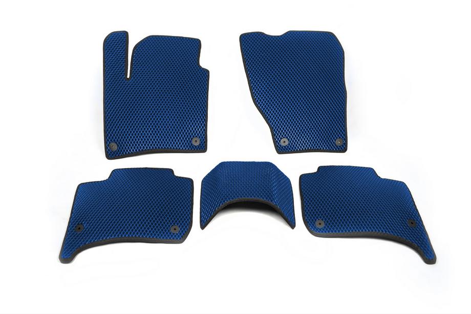 Porsche Cayenne 2010-2017 EVA Floor Mats (Blue) Image