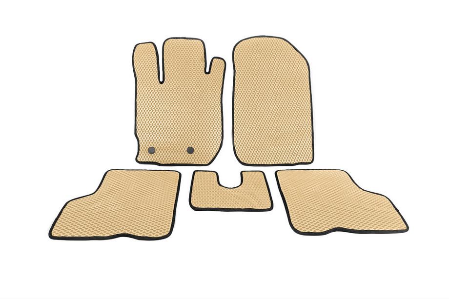 Renault Captur 2013-2019 EVA Floor Mats for Renault Kaptur (Beige) Image