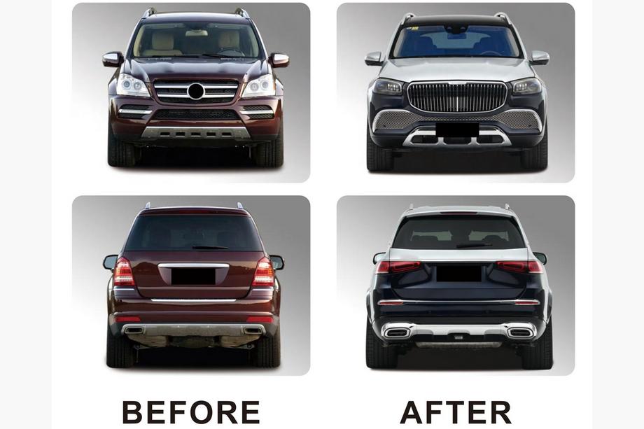 Mercedes GL class X164 2006-2012 Facelift Kit to GLS X167 Maybach Image
