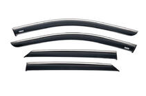 Hyundai Ioniq 5 2021- Window deflectors with chrome trim (4 pcs, Niken) photo 1