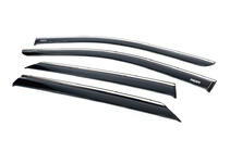 Hyundai Ioniq 5 2021- Window deflectors with chrome trim (4 pcs, Niken) photo 2