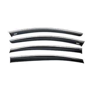 Window deflectors with chrome trim (4 pcs, Niken) photo 1
