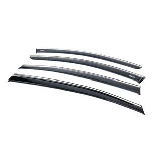 Window deflectors with chrome trim (4 pcs, Niken) photo 2