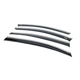Window deflectors with chrome trim (4 pcs, Niken) photo 2