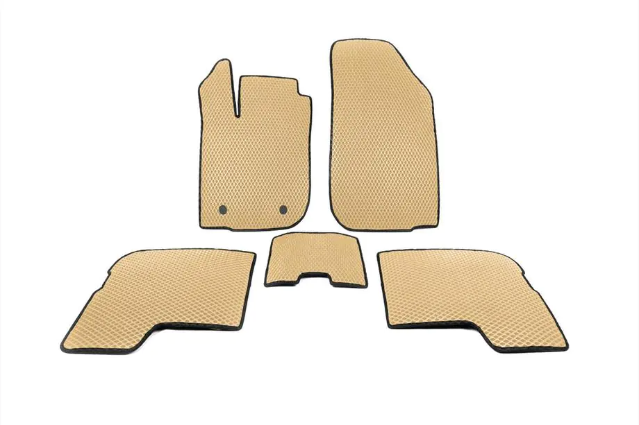 Renault Logan I 2005-2008 EVA Floor Mats (Beige) Image