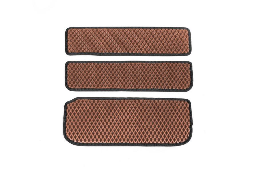 Renault Trafic 2001–2015 Door Sill Mats (3 pcs, EVA, Brown) Image