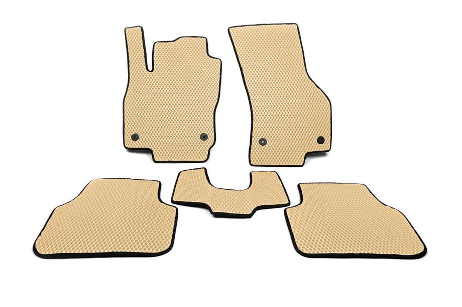 Skoda Octavia III A7 2013-2019 EVA Floor Mats (Beige) Image