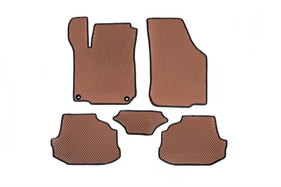 Skoda Octavia I Tour A4 1996-2010 EVA Floor Mats (Brown) Image
