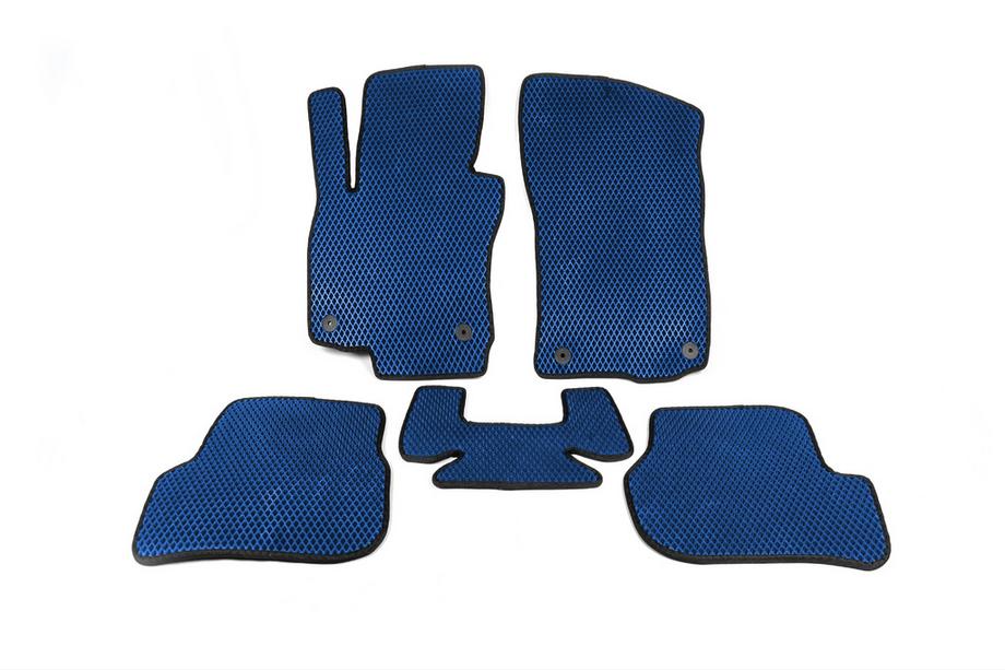Skoda Octavia II A5 2006-2010 EVA Floor Mats (Blue) Image