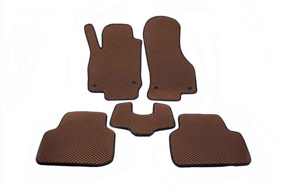 Skoda Octavia IV A8 2020- EVA Floor Mats (Brown) Image