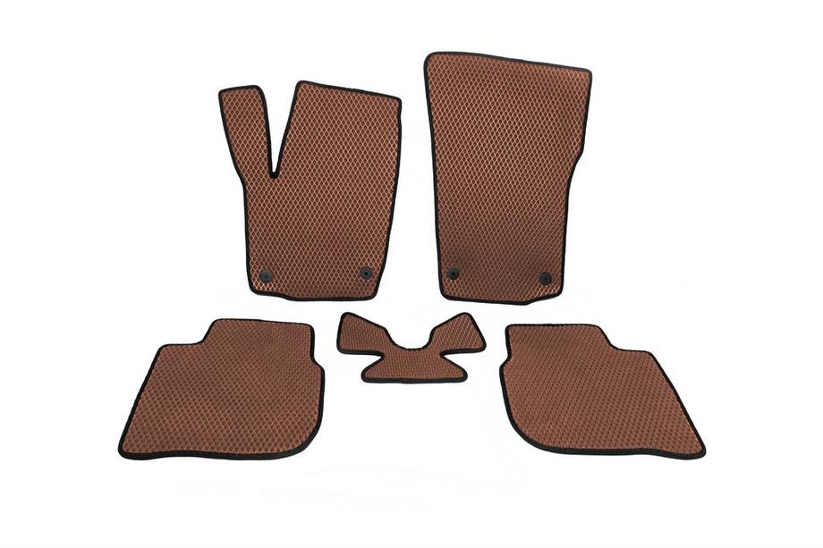 Skoda Rapid 2012-2019 EVA Floor Mats (Brown) Image