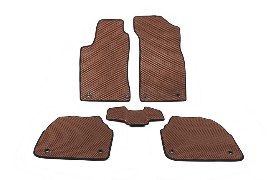 Skoda Superb 2001-2009 EVA Floor Mats (Brown) Image