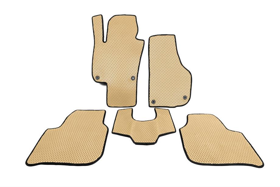 Skoda Superb 2009-2015 EVA Floor Mats (Beige) Image