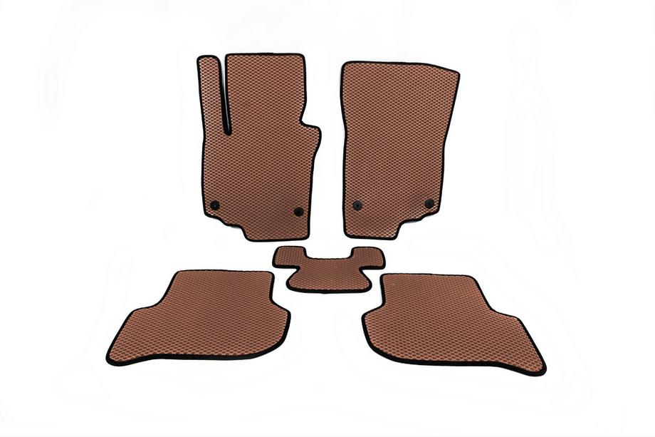 Volkswagen Golf Plus 2004-2014 EVA Floor Mats (Brown) Image