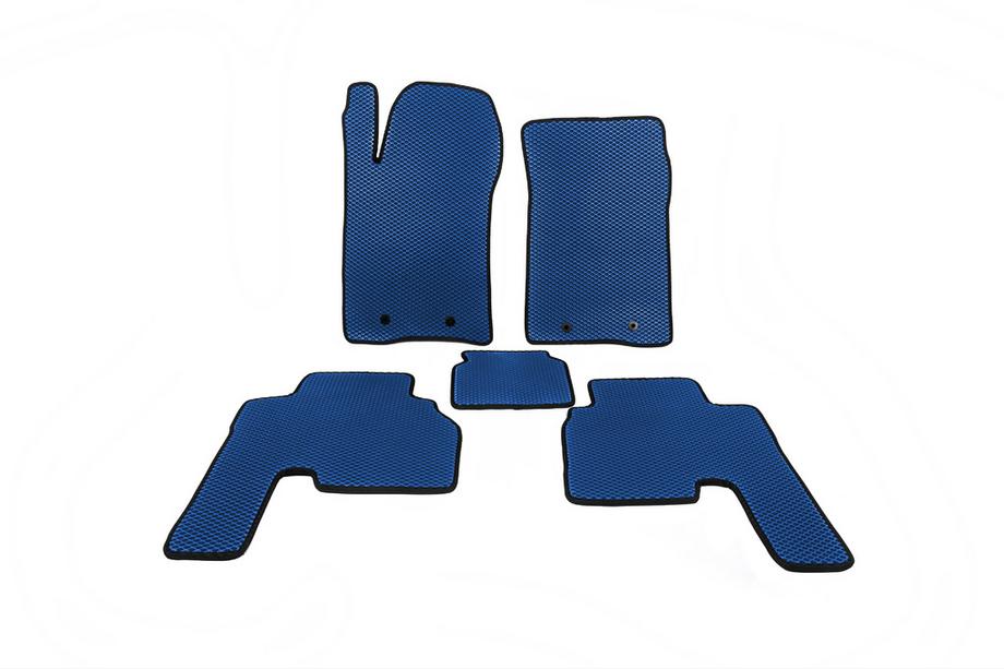 SsangYong Action 2005-2018 EVA Floor Mats (2005-2011, Blue) Image