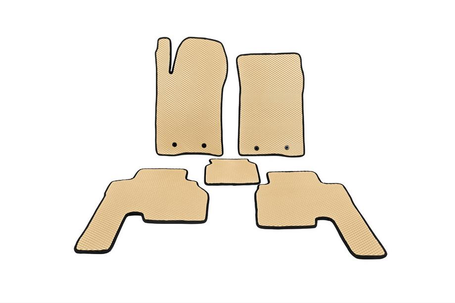 SsangYong Action 2005-2018 EVA Floor Mats (2005-2011, Beige) Image