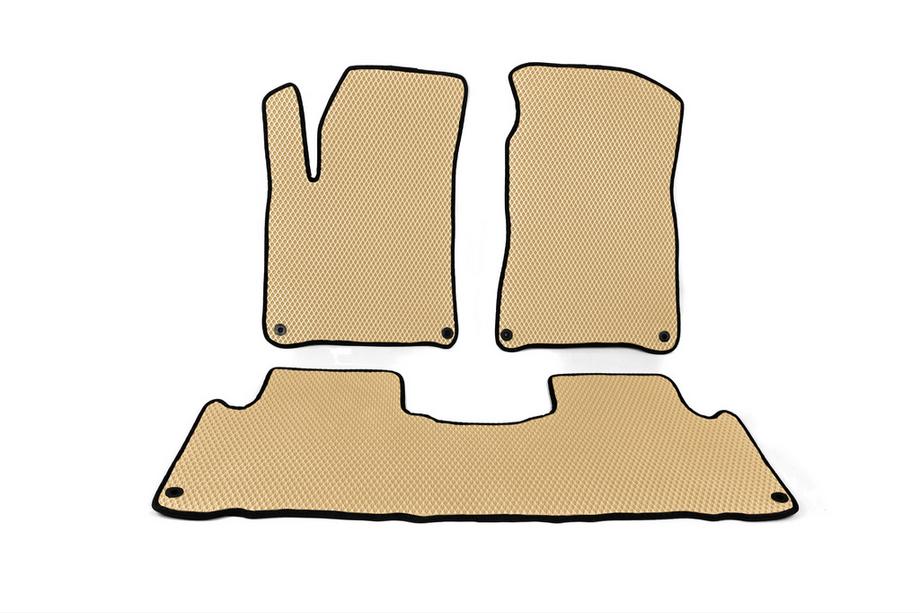 SsangYong Action 2005-2018 EVA Floor Mats (2011-2013, Beige) Image
